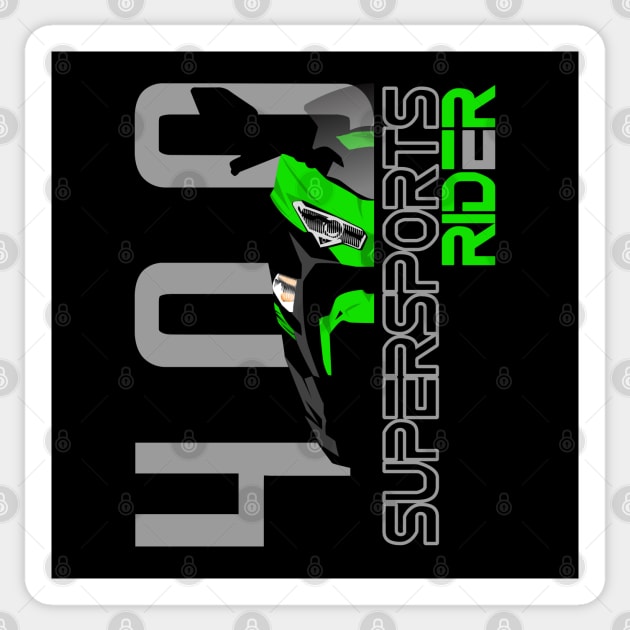 Supersports Rider Ninja 400 2021 Sticker by TwoLinerDesign